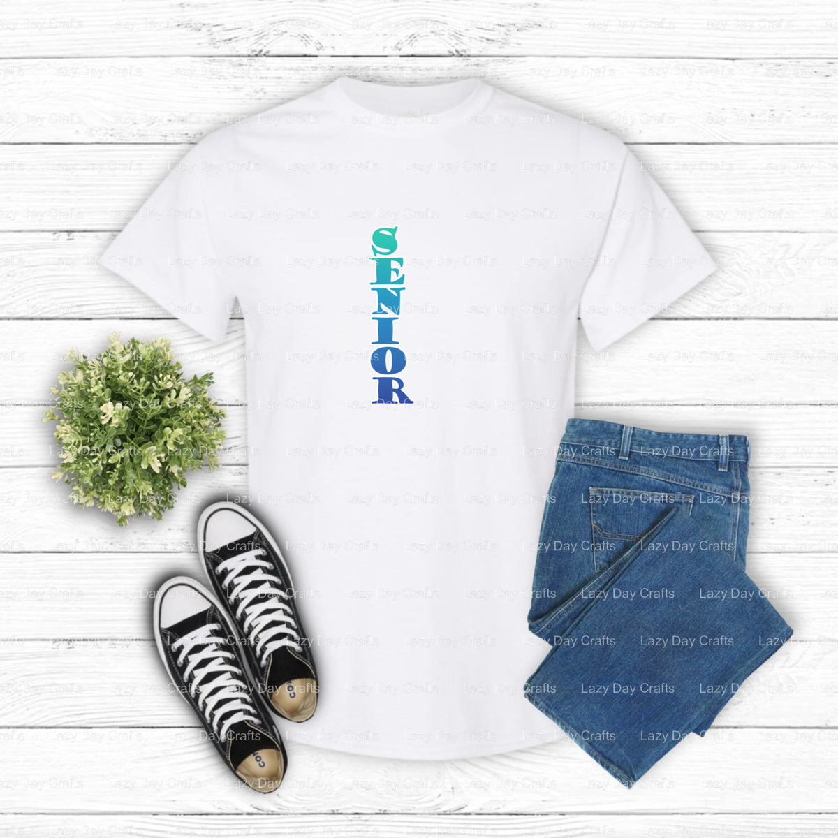 CLASS OF SENIOR 24 – DTF Transfer (view 2 of 2) – by Lazy Day Crafts – DTF Transfers – DTF Transfers, Premade DTF