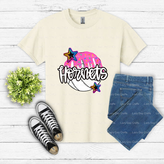 Confident Hornet Mascot – School Spirit DTF Transfer (view 1 of 2) – by Lazy Day Crafts – DTF Transfers – School Mascot, D...