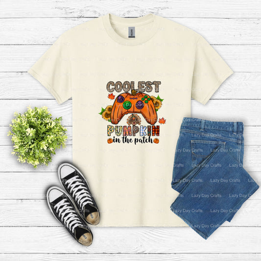 Coolest Pumpkin in the Patch – DTF Transfer (view 1 of 2) – by Lazy Day Crafts – DTF Transfers – DTF Transfers, custom app...