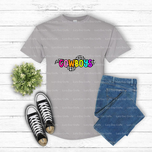 Cowboy Mascot School Spirit – DTF Transfer (view 1 of 2) – by Lazy Day Crafts – DTF Transfers – School Mascot, Apparel DTF