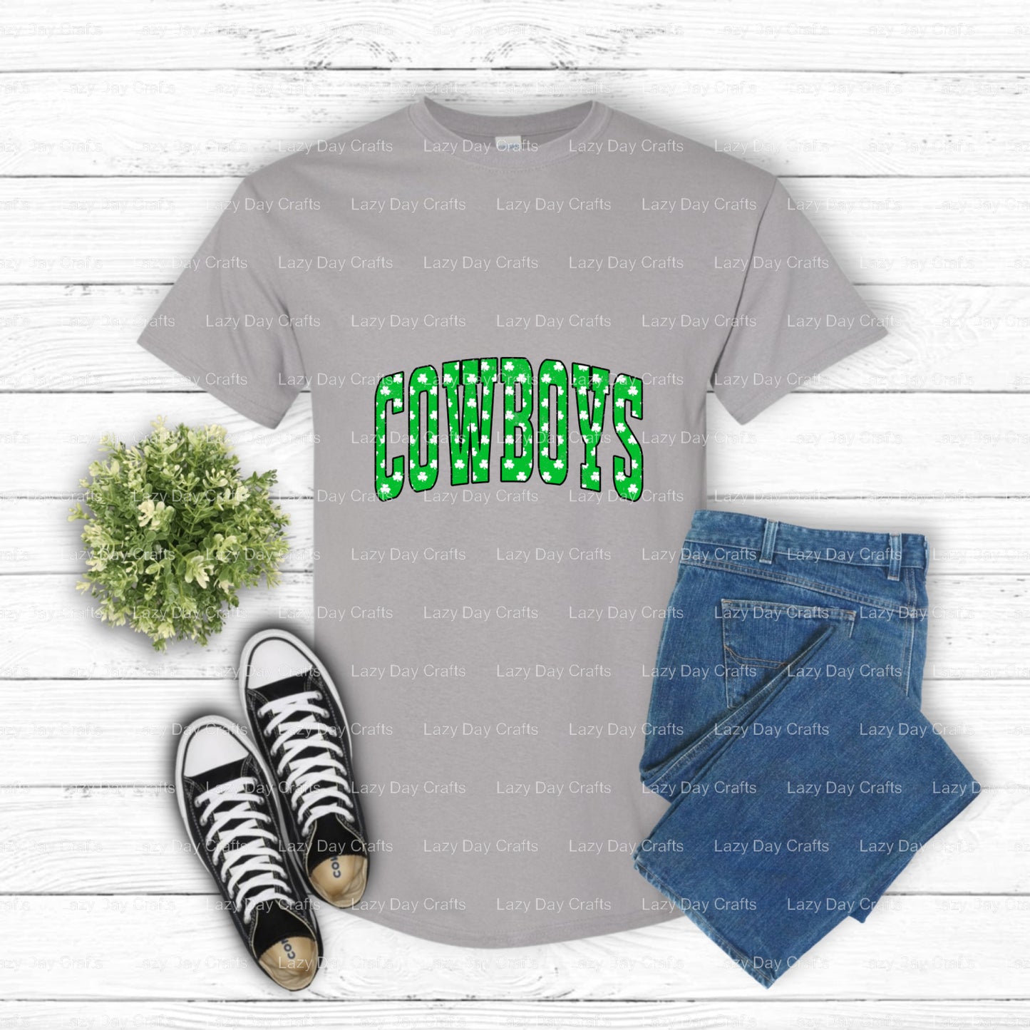 Cowboy Mascot School Spirit – DTF Transfer (view 1 of 2) – by Lazy Day Crafts – DTF Transfers – School Mascot, DTF Transfer