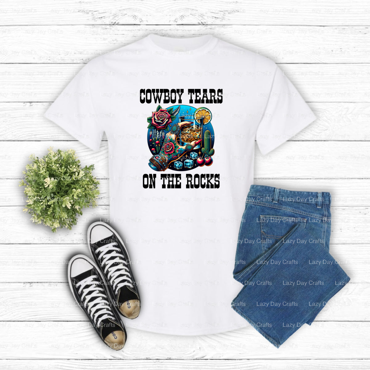 COWBOY RIDES – Western DTF Transfer (view 2 of 2) – by Lazy Day Crafts – DTF Transfers – DTF Transfers, Premade DTF