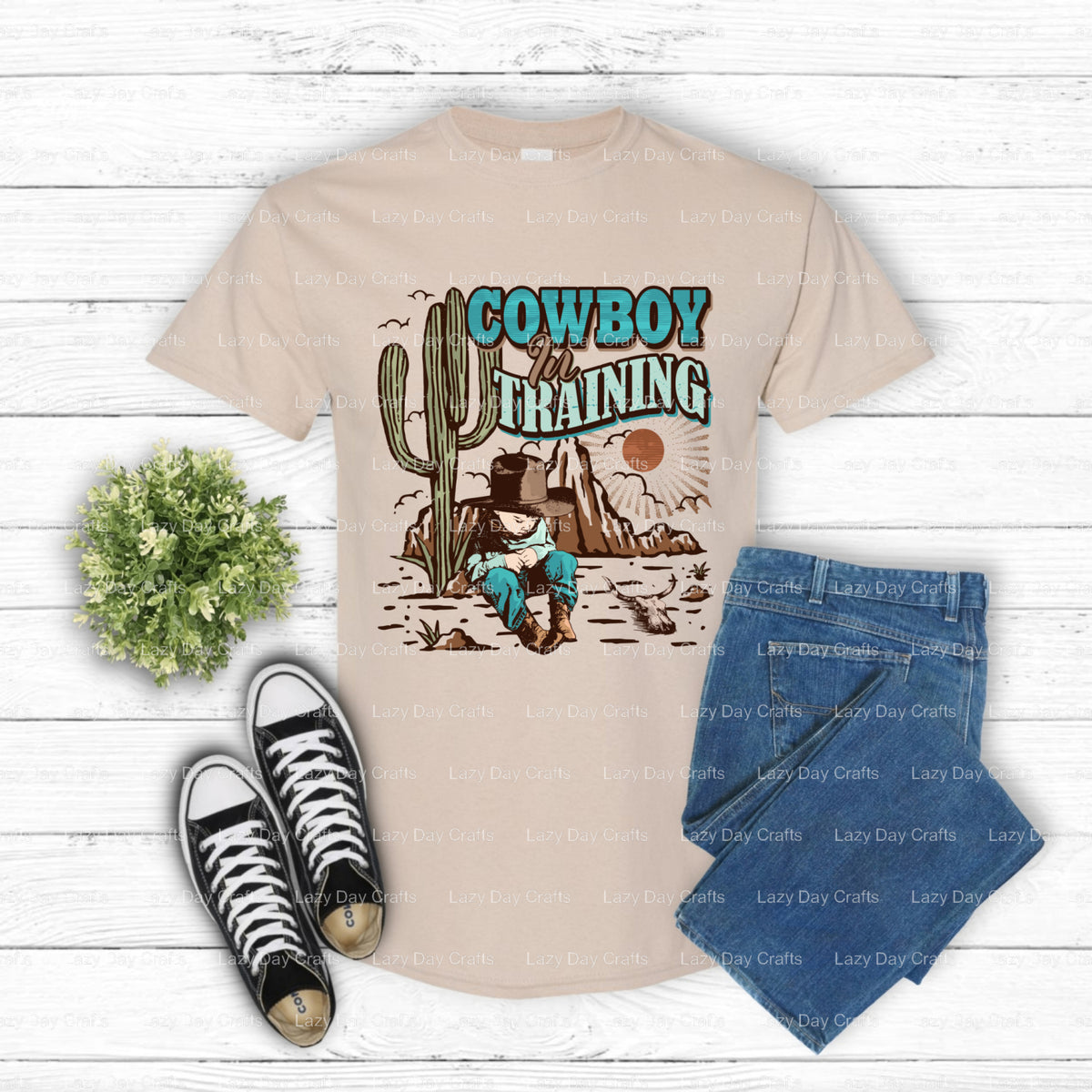 Cowboy Training – Western DTF Transfer (view 1 of 2) – by Lazy Day Crafts – DTF Transfers – Western, DTF Transfers