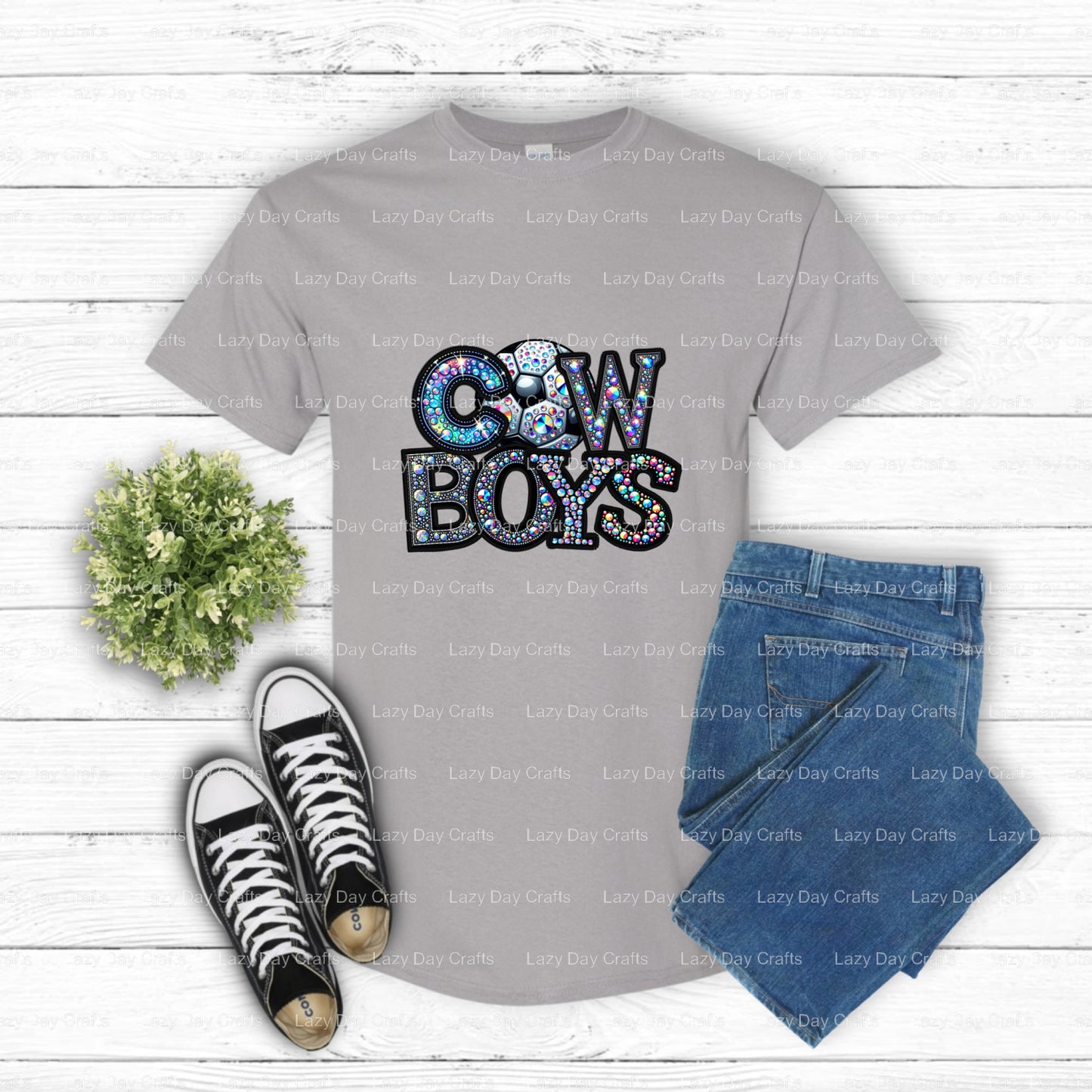 COWBOYS Mascot – School Spirit DTF Transfer (view 2 of 2) – by Lazy Day Crafts – DTF Transfers – School Mascot, Apparel Decor