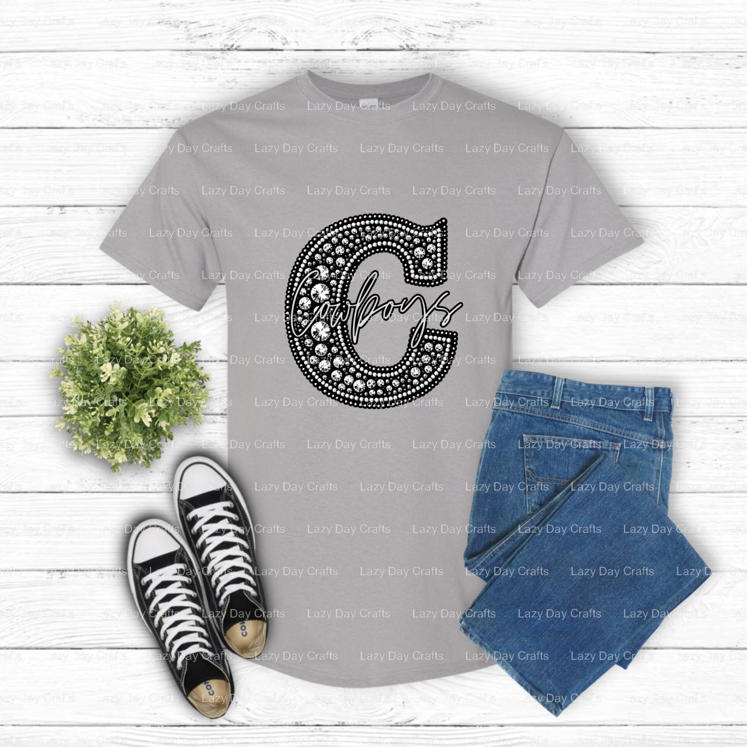 COWBOYS – School Mascot DTF Transfer (view 1 of 2) – by Lazy Day Crafts – DTF Transfers – School Mascot, DTF Transfers