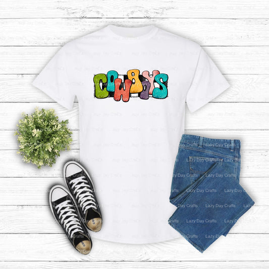 COWBOYS School Mascot – DTF Transfer (view 1 of 2) – by Lazy Day Crafts – DTF Transfers – Lazy Day Crafts, DTF Transfers