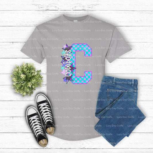COWBOYS School Mascot – DTF Transfer (view 1 of 2) – by Lazy Day Crafts – DTF Transfers – School Mascot, Apparel Decoration