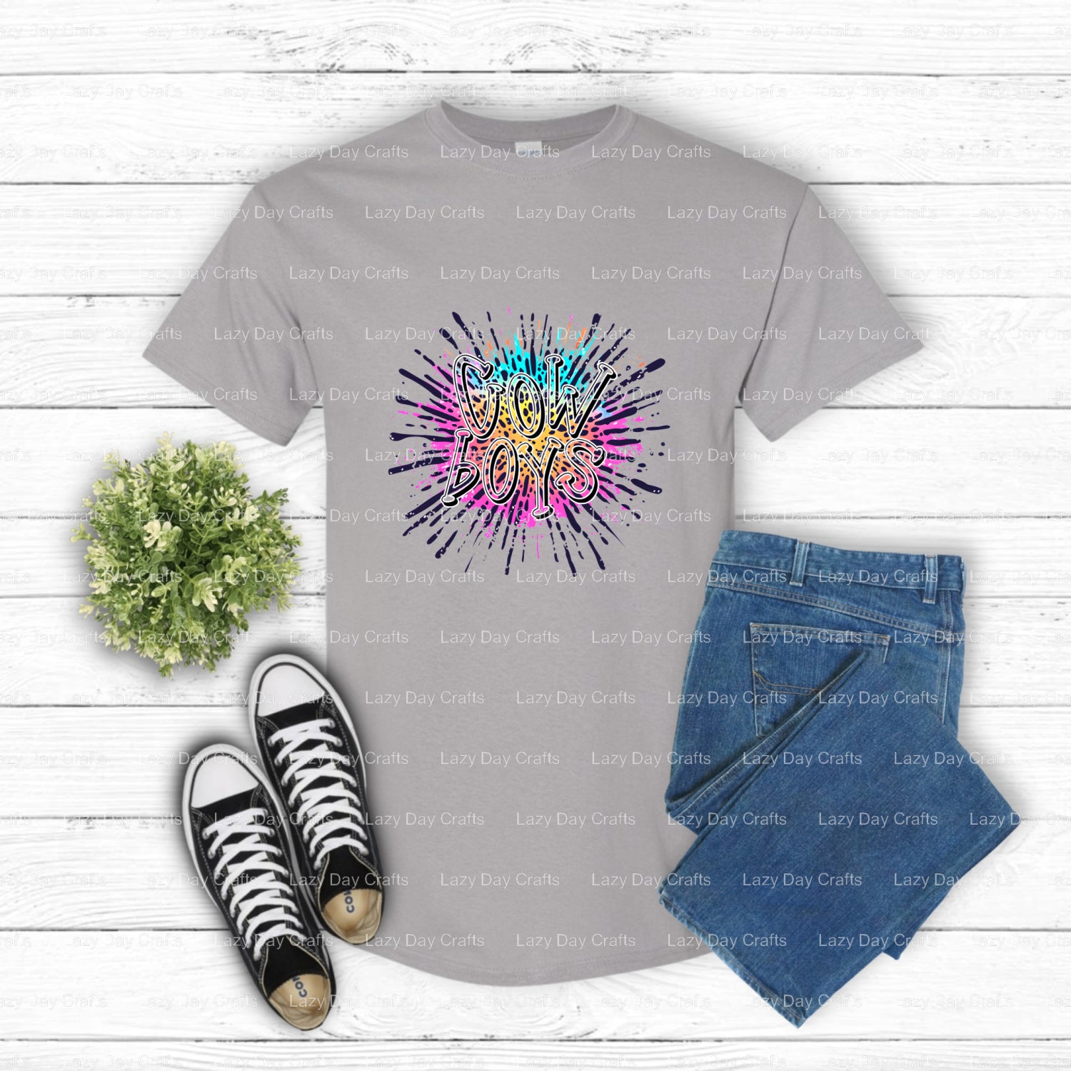 COWBOYS School Mascot – DTF Transfer (view 2 of 2) – by Lazy Day Crafts – DTF Transfers – school mascot, Apparel Decor