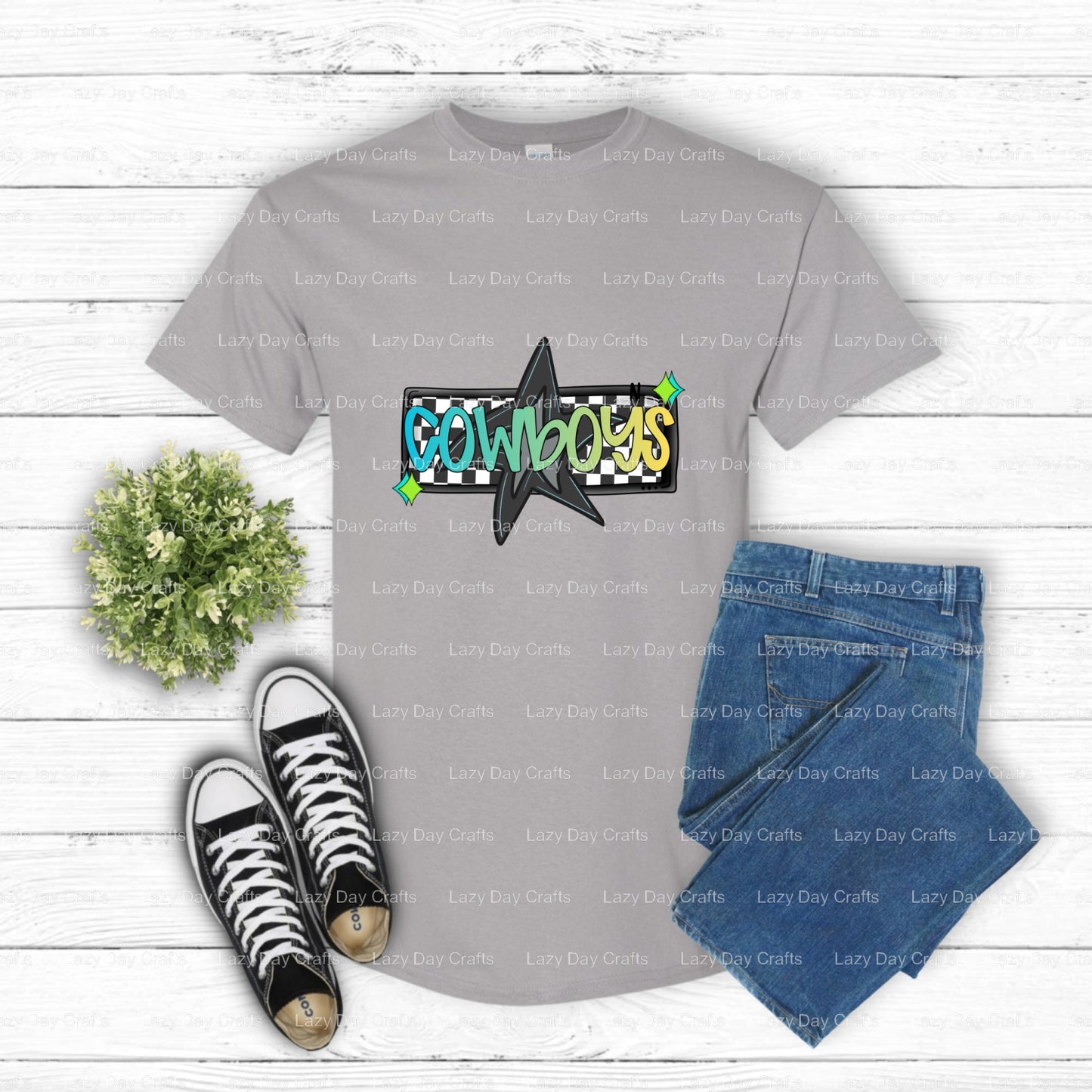 COWBOYS School Mascot – DTF Transfer (view 2 of 2) – by Lazy Day Crafts – DTF Transfers – School Mascot, Ready-to-Press DTF