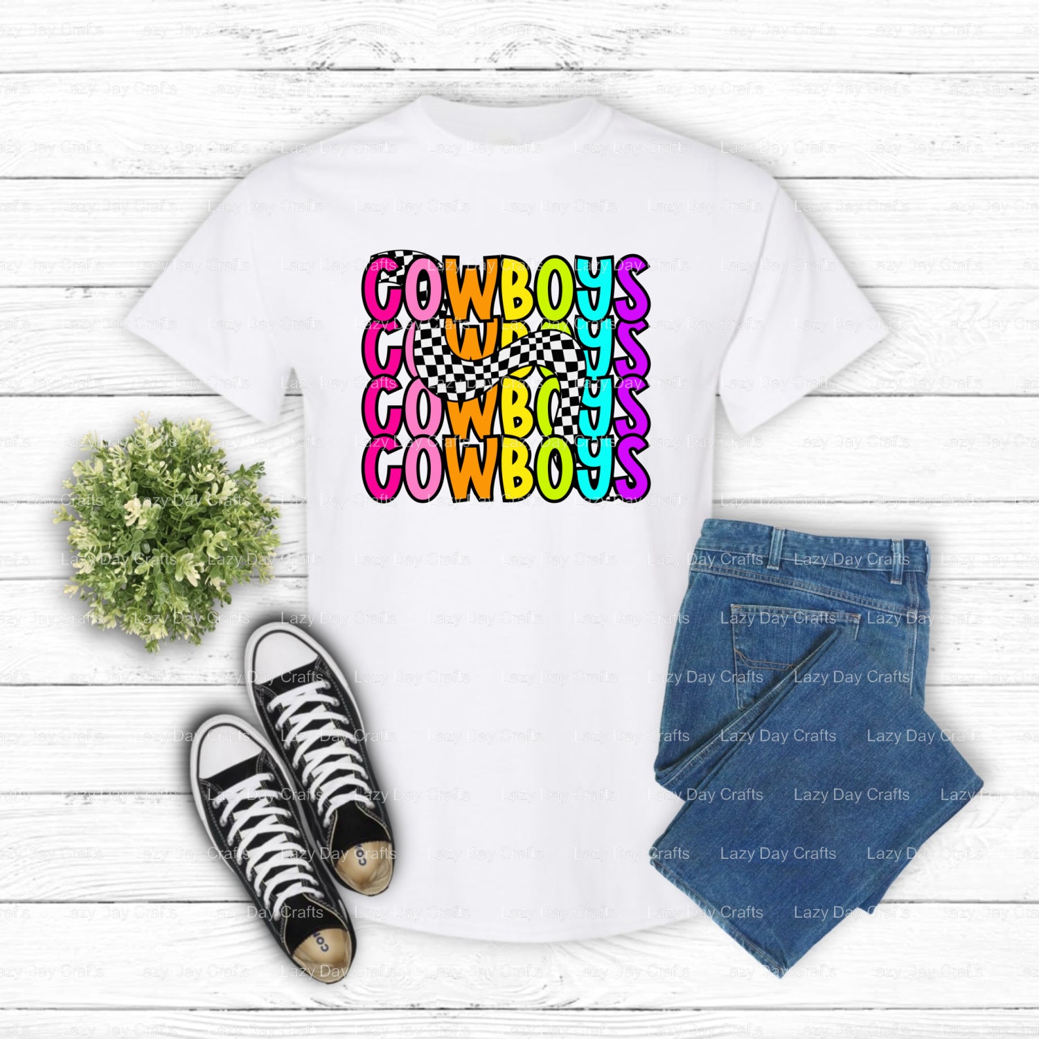 COWBOYS – School Mascot DTF Transfer (view 2 of 2) – by Lazy Day Crafts – DTF Transfers – School Mascot, DTF Transfers