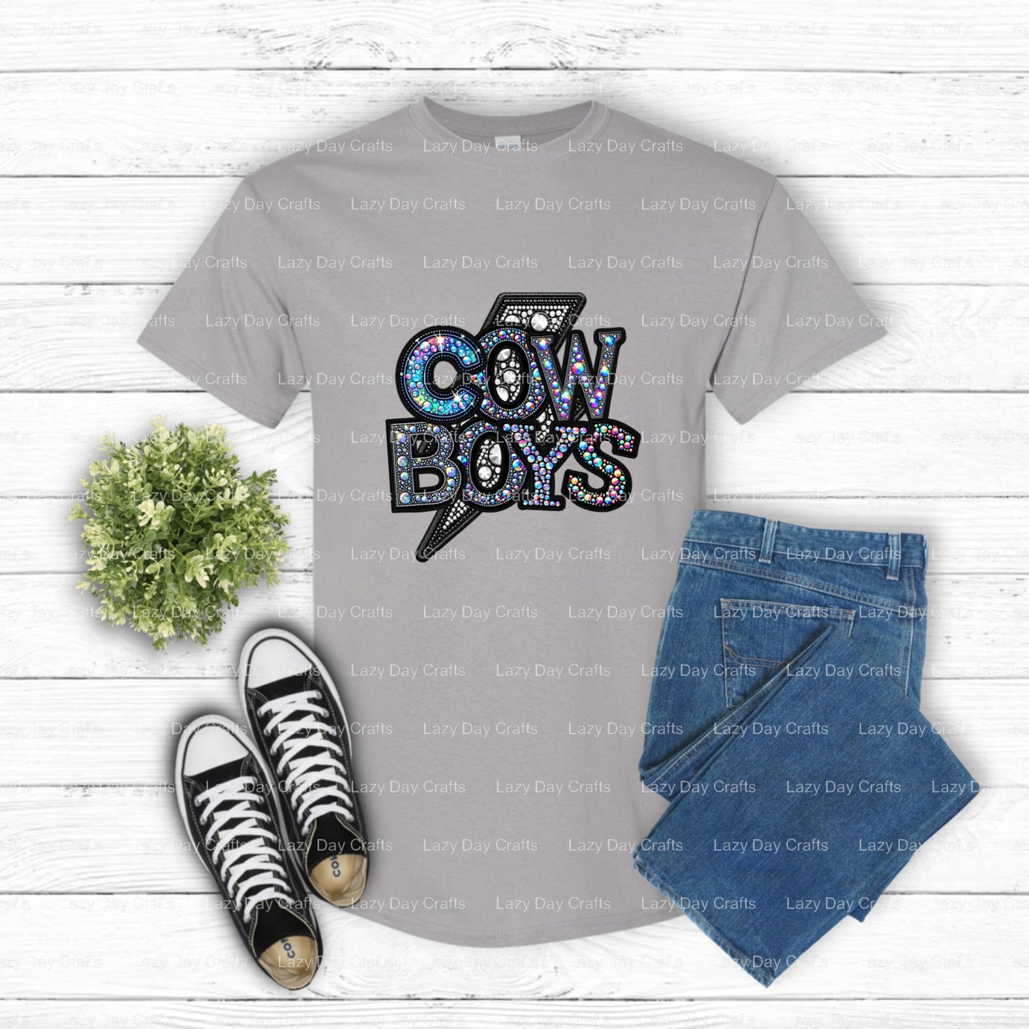 COWBOYS – School Mascot DTF Transfer (view 2 of 2) – by Lazy Day Crafts – DTF Transfers – School Mascot, DTF Transfers