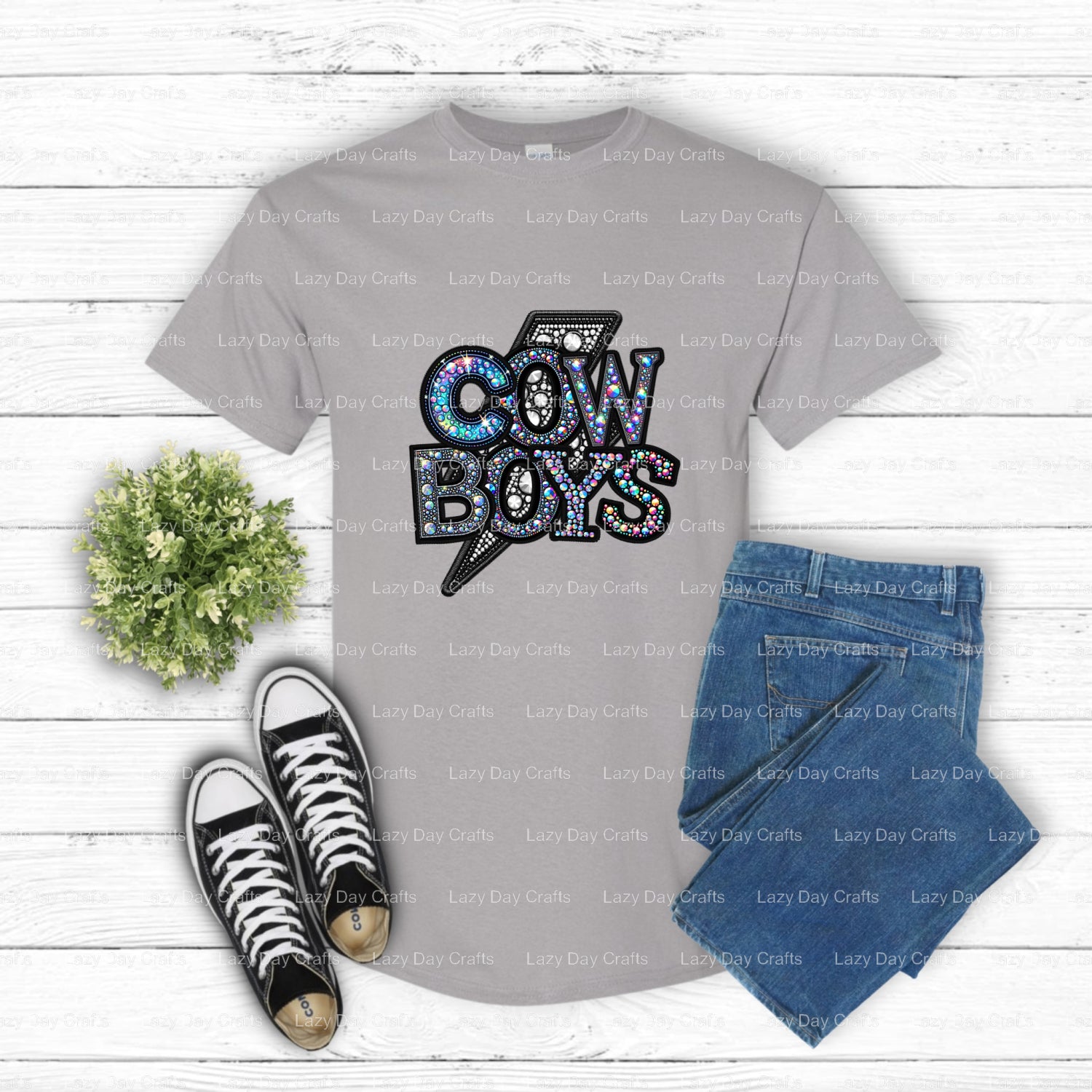 COWBOYS – School Mascot DTF Transfer (view 2 of 2) – by Lazy Day Crafts – DTF Transfers – School Mascot, DTF Transfers