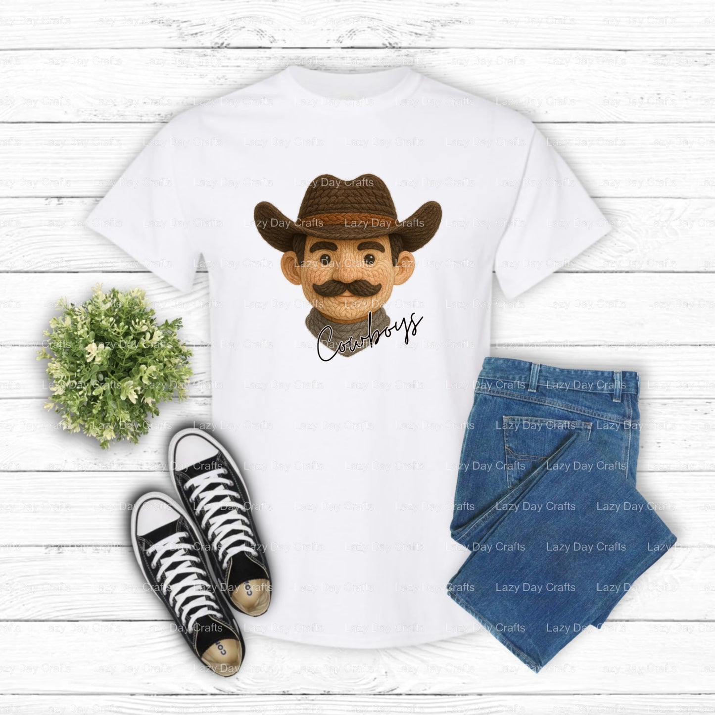COWBOYS – School Mascot DTF Transfer (view 2 of 2) – by Lazy Day Crafts – DTF Transfers – School Mascot, DTF Transfer