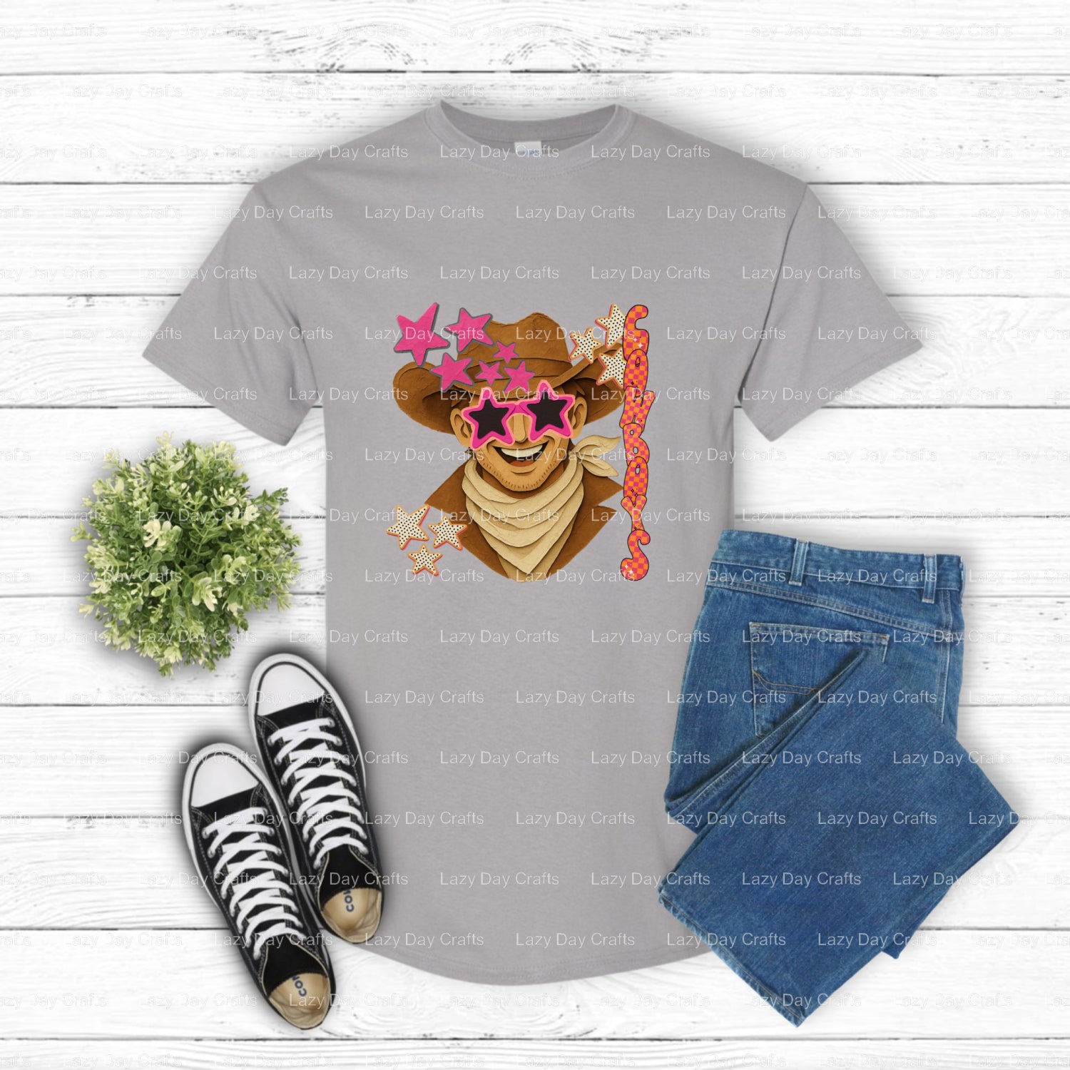COWBOYS – School Mascot DTF Transfer (view 2 of 2) – by Lazy Day Crafts – DTF Transfers – School Mascot, Apparel Decor