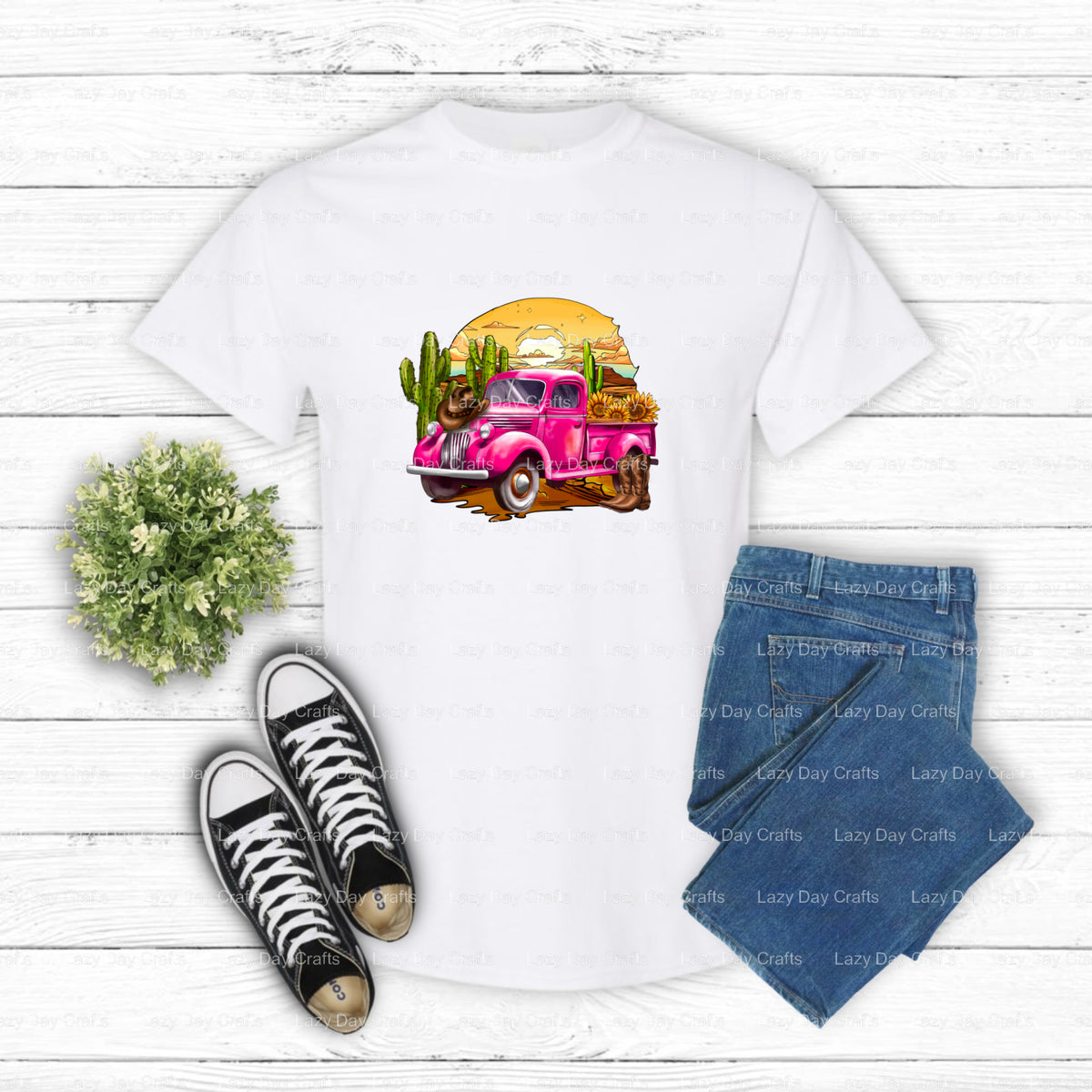 Cowgirls Don't Cry They Just Ride – Western DTF Transfer (view 2 of 2) – by Lazy Day Crafts – DTF Transfers – DTF Transfer...