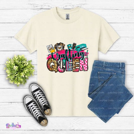 Crafting Queen – Crafting DTF Transfer (view 1 of 2) – by Lazy Day Crafts – DTF Transfers – Crafting, Hobbies