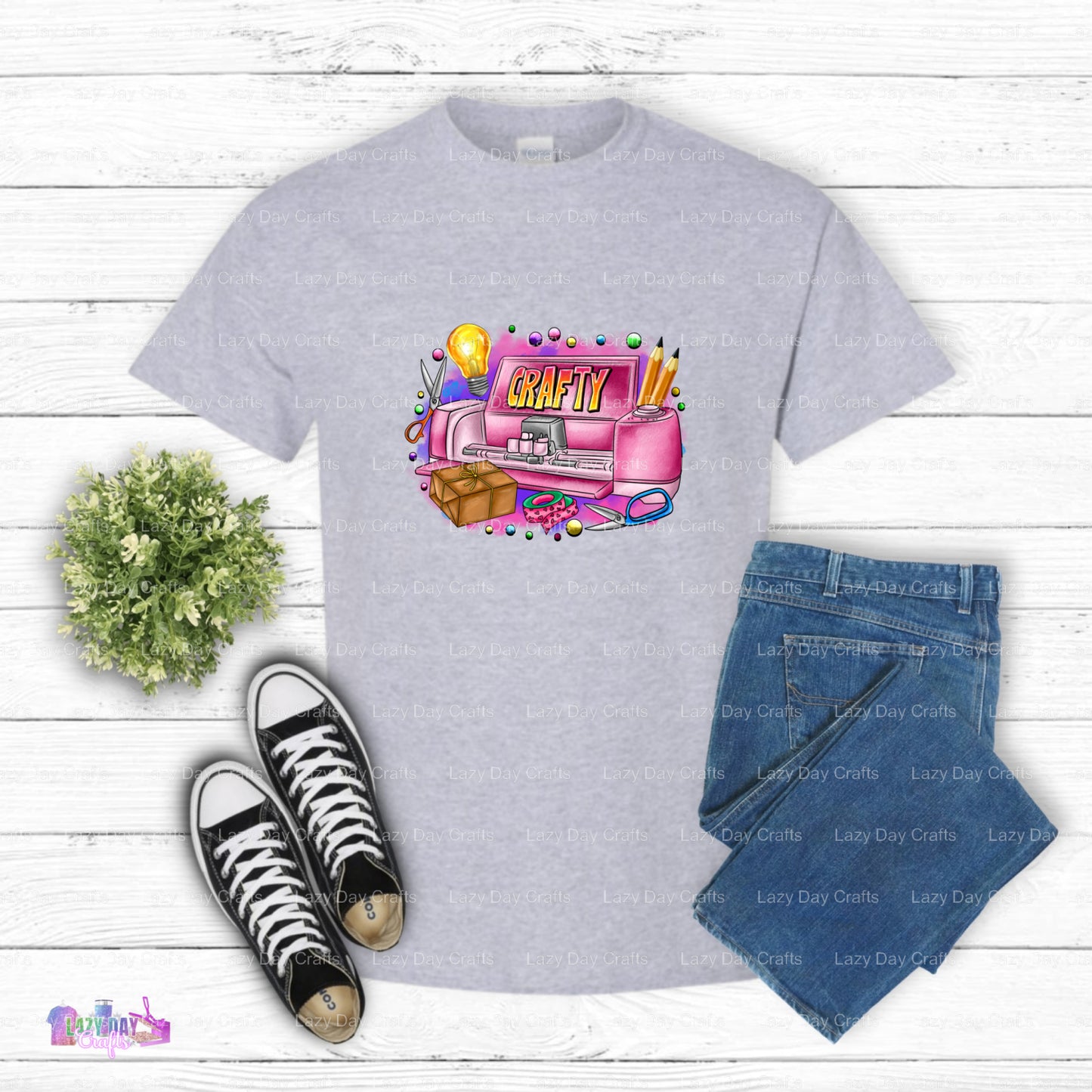 {CRAFTY & CURSY} – Crafting DTF Transfer (view 2 of 2) – by Lazy Day Crafts – DTF Transfers – Crafting, Hobbies