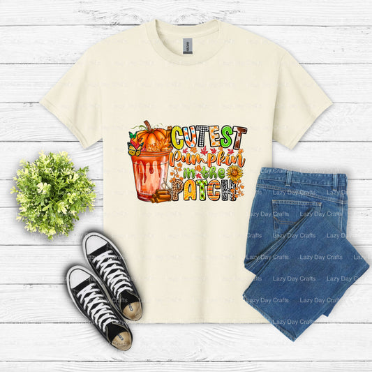 Cutest Pumpkin In The Patch – DTF Transfer (view 1 of 2) – by Lazy Day Crafts – DTF Transfers – DTF Transfers, Premade DTF