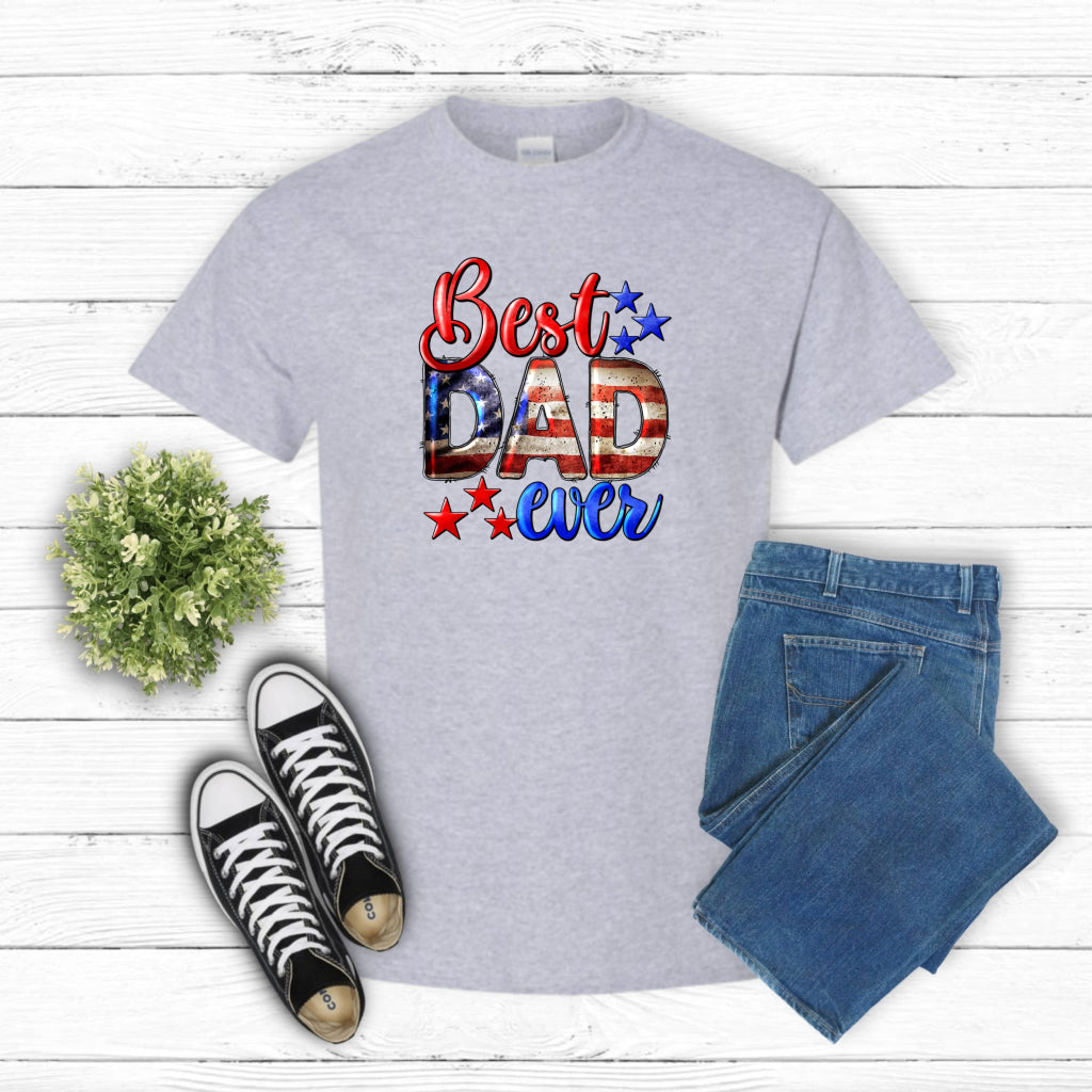 Best Dad Ever Star – Father's Day DTF Transfer