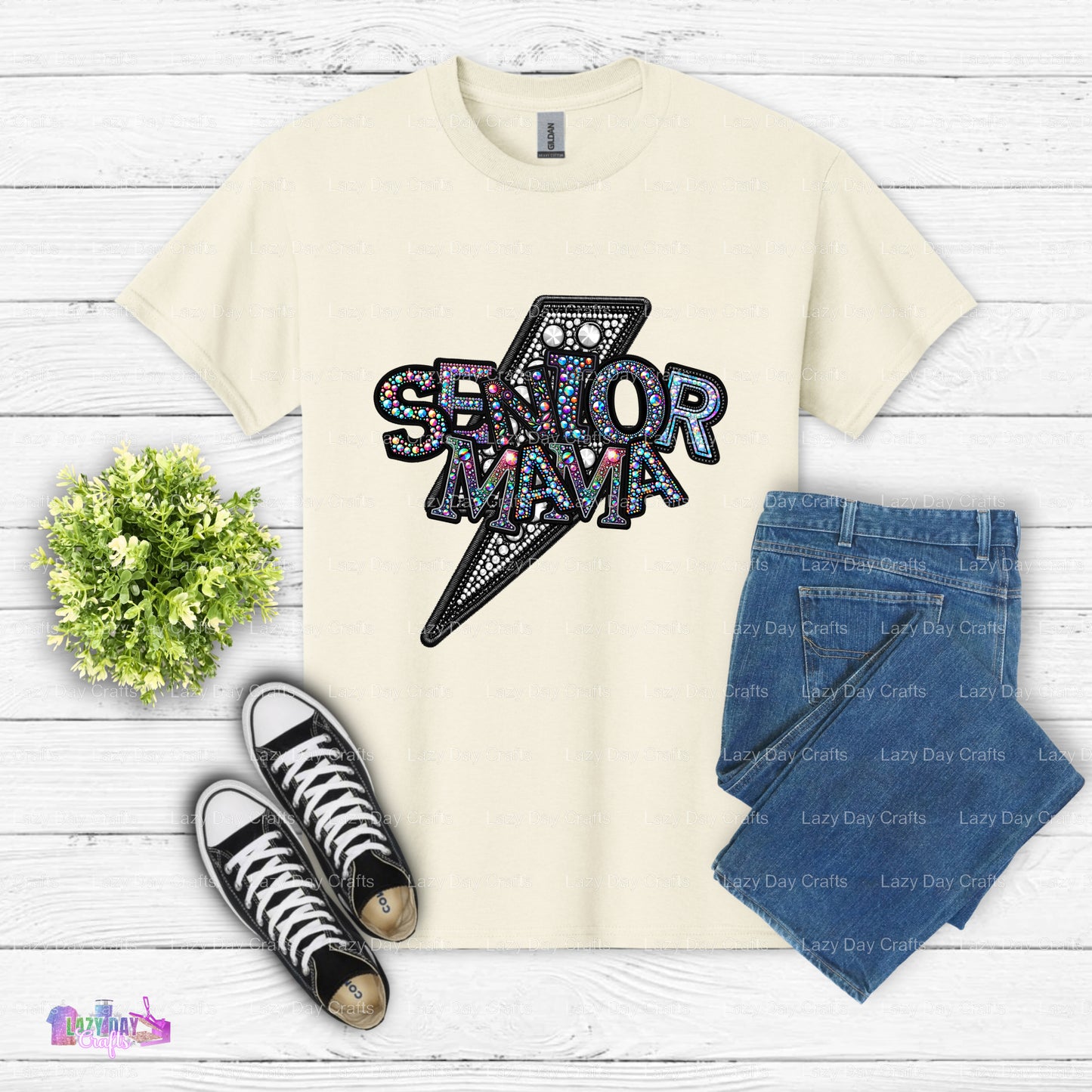 Bling Senior Mama– Senior Graduation DTF Transfer