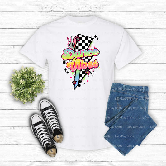 Dance Vibes – Basketball DTF Transfer (view 1 of 2) – by Lazy Day Crafts – DTF Transfers – DTF Transfers, Premade DTF