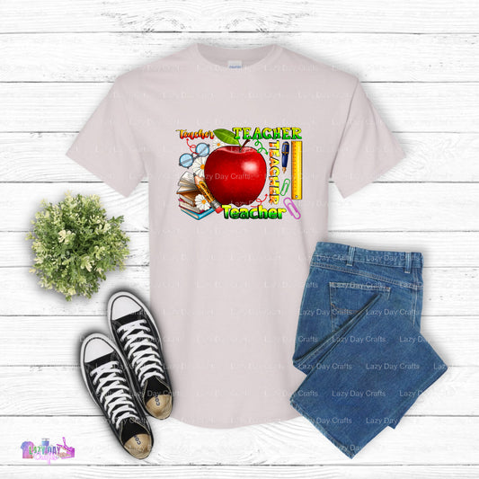 Teacher Typography – Teacher DTF Transfer