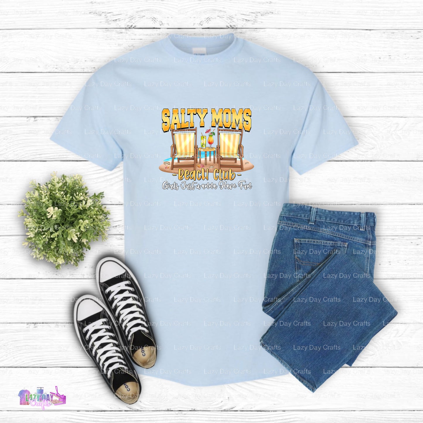 Salty Moms Beach Club Girls Just Wanna Have Fun – Beach Life DTF Transfer