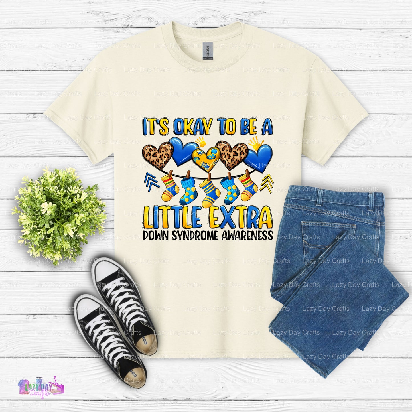 IT'S OKAY TO BE A LITTLE EXTRA – Down Syndrome Awareness DTF Transfer