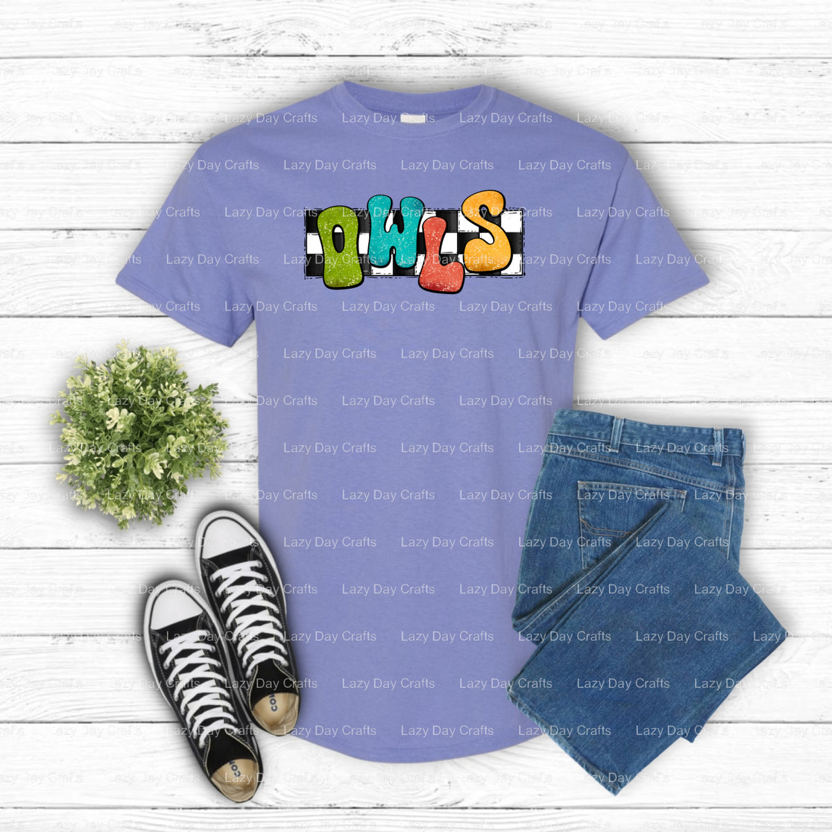 Determined Owl Mascot – School Spirit DTF Transfer (view 1 of 2) – by Lazy Day Crafts – DTF Transfers – School Mascot, App...
