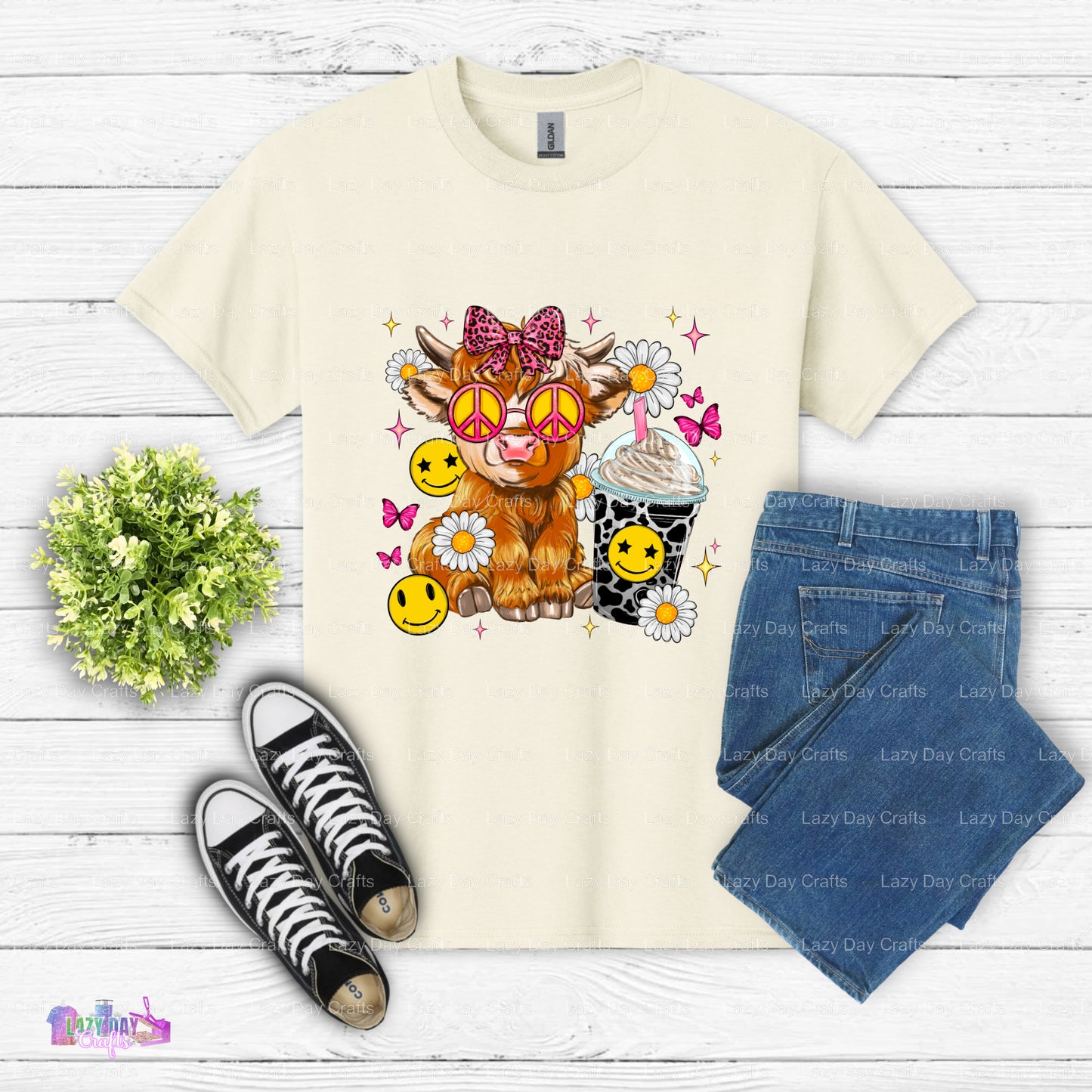 Cute Cow Smilie  – DTF Transfer