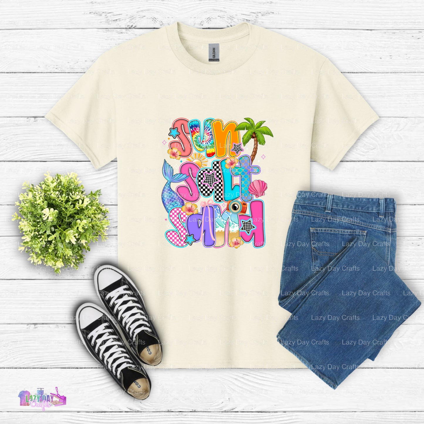 SUN SALT SAND – Beach Life DTF Transfer