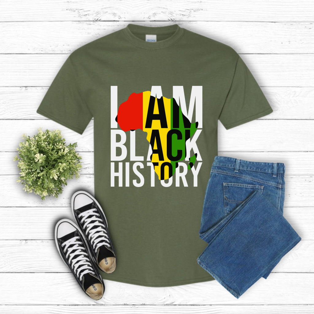 I AM BLACK HISTORY – Black History DTF Transfer