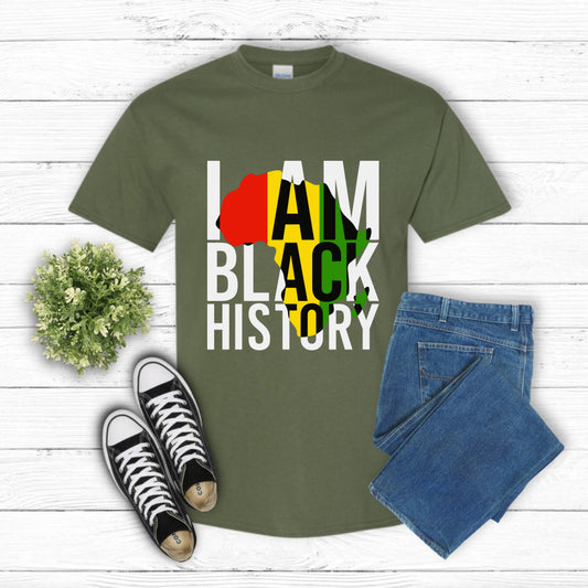 I AM BLACK HISTORY – Black History DTF Transfer