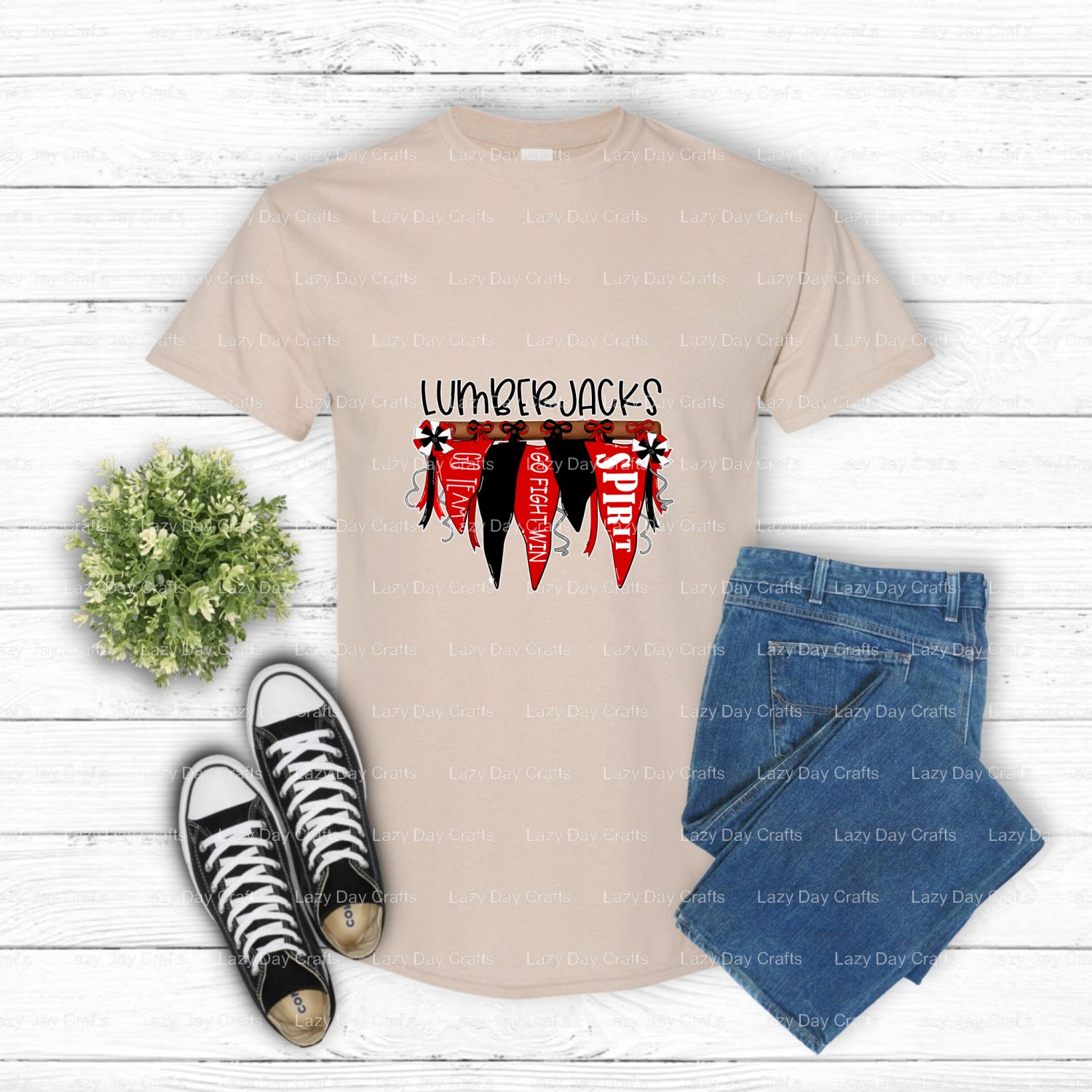 DIBOLL LUMBERJACKS – School Mascot DTF Transfer (view 2 of 2) – by Lazy Day Crafts – DTF Transfers – School Mascot, DTF Tr...