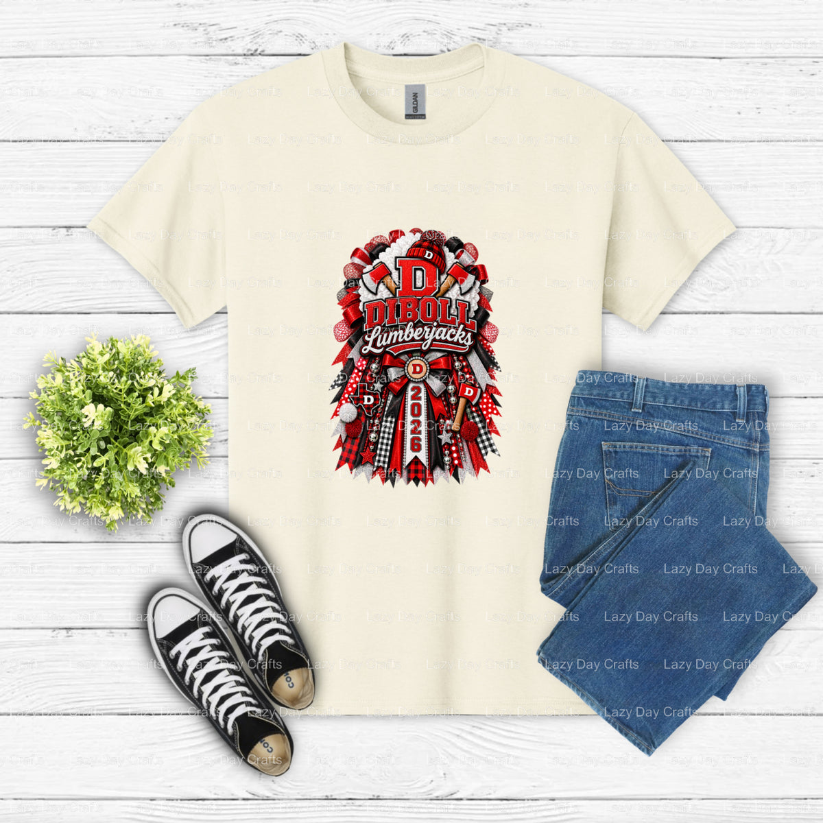 Diboll Lumberjacks School Mum Homecoming – DTF Transfer (view 1 of 2) – by Lazy Day Crafts – DTF Transfers – DTF Transfers...
