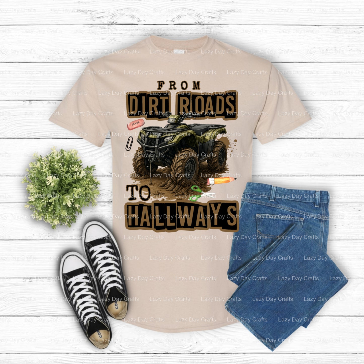 DIRT ROAD THERAPY – Off Road DTF Transfer (view 2 of 2) – by Lazy Day Crafts – DTF Transfers – DTF Transfers, Premade DTF