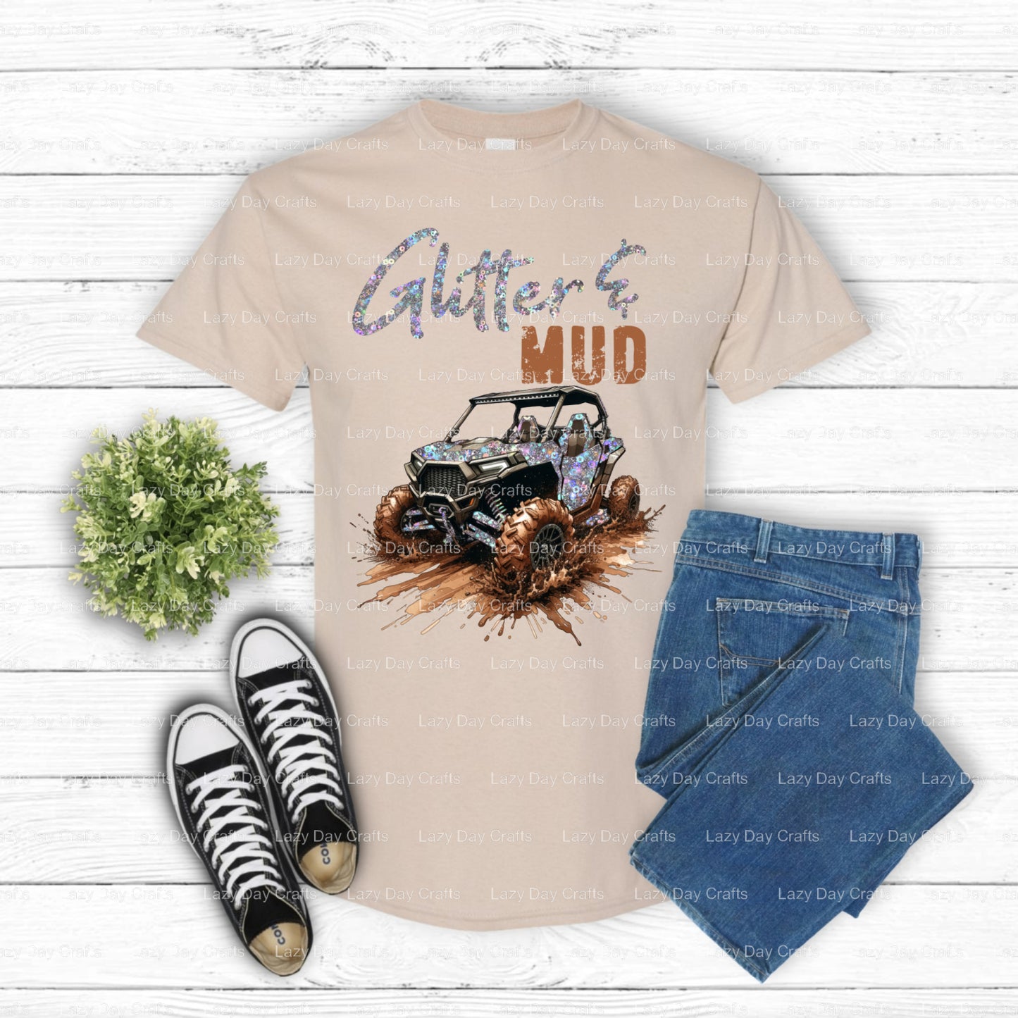 DIRT THERAPY – Off Road DTF Transfer (view 1 of 2) – by Lazy Day Crafts – DTF Transfers – DTF Transfers, custom apparel