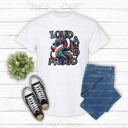 DRAGONS Fierce Dragon Mascot – School Spirit DTF Transfer (view 1 of 2) – by Lazy Day Crafts – DTF Transfers – DTF Transfe...