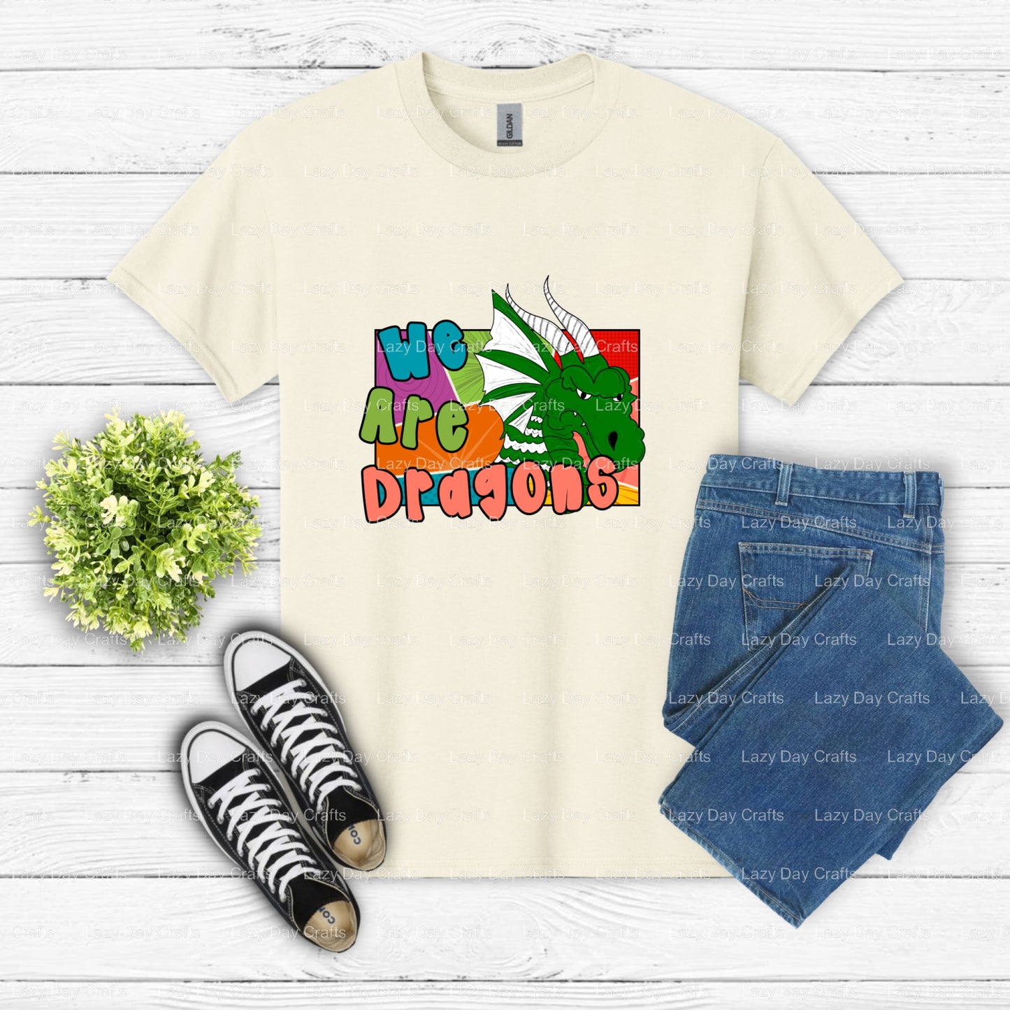 Dragons Mascot Basketball – School Spirit DTF Transfer (view 2 of 2) – by Lazy Day Crafts – DTF Transfers – School Mascot,...