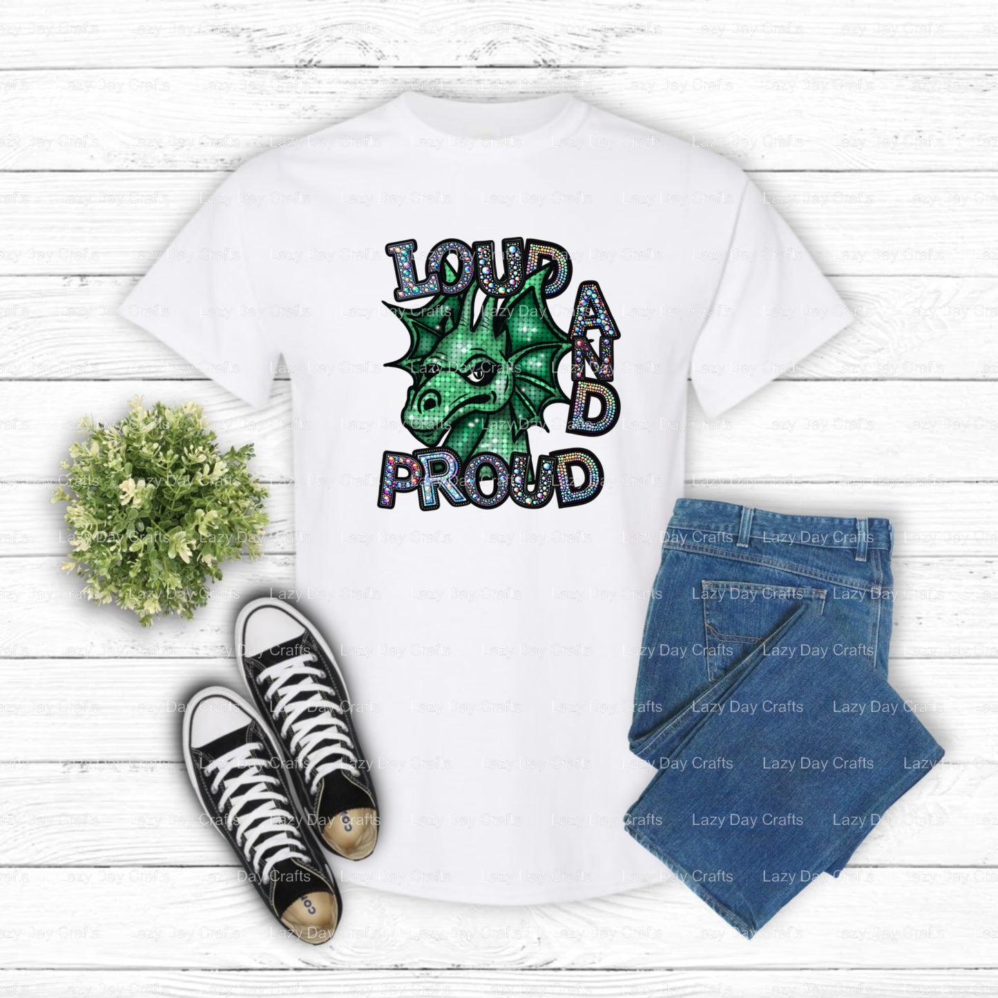 Dragons Mascot School Spirit Ready-to-Press DTF Transfer (view 1 of 2) – by Lazy Day Crafts – DTF Transfers – School Masco...