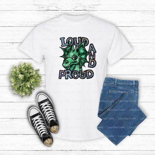 Dragons Mascot School Spirit Ready-to-Press DTF Transfer (view 1 of 2) – by Lazy Day Crafts – DTF Transfers – School Masco...