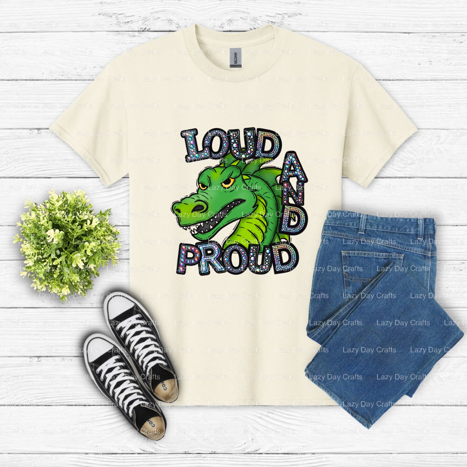 DRAGONS School Mascot – DTF Transfer (view 1 of 2) – by Lazy Day Crafts – DTF Transfers – DTF Transfer, School Spirit