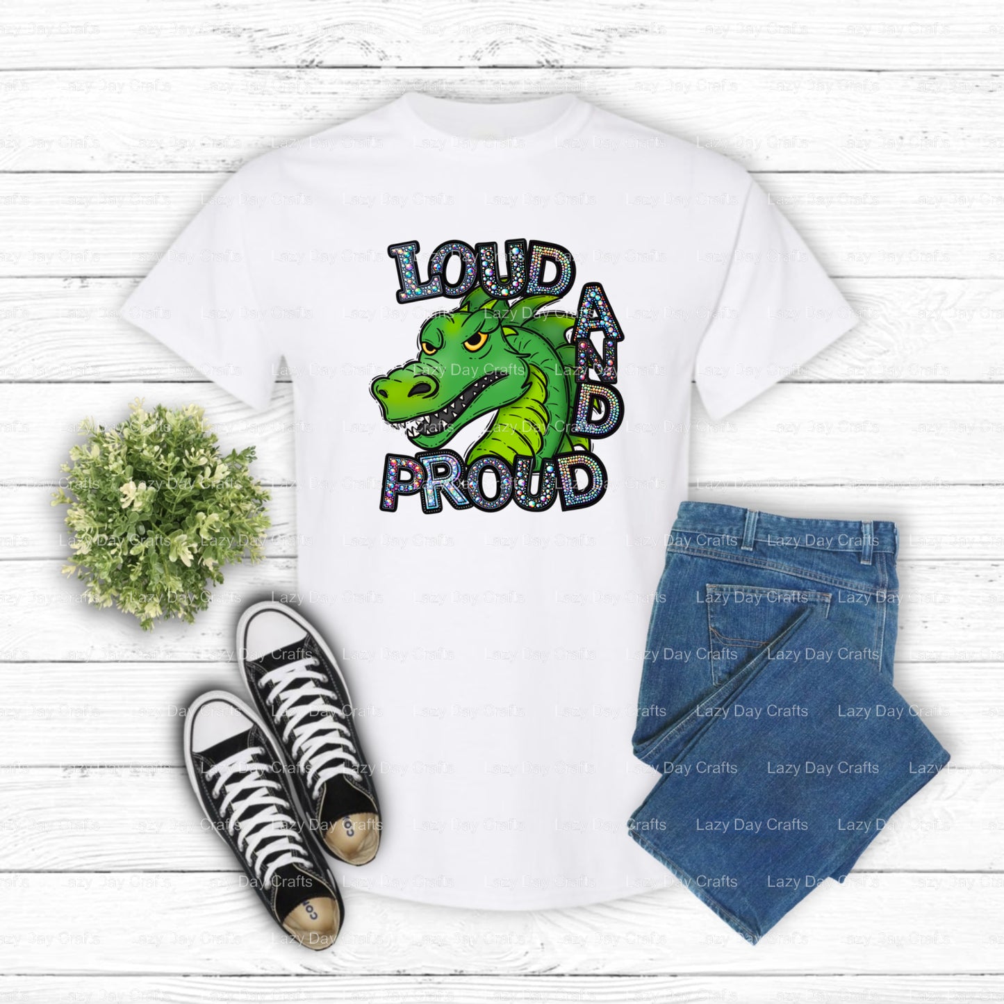 DRAGONS School Mascot – DTF Transfer (view 2 of 2) – by Lazy Day Crafts – DTF Transfers – DTF Transfer, School Spirit