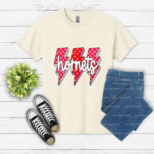 Dynamic Hornet Mascot – School Spirit DTF Transfer (view 1 of 2) – by Lazy Day Crafts – DTF Transfers – School Mascot, App...