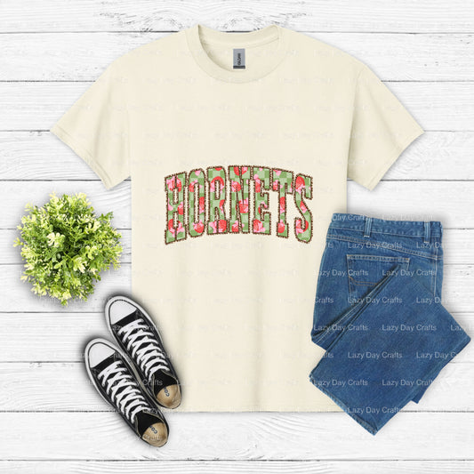 Dynamic Hornet Mascot – School Spirit DTF Transfer (view 1 of 2) – by Lazy Day Crafts – DTF Transfers – School Mascot, DTF...
