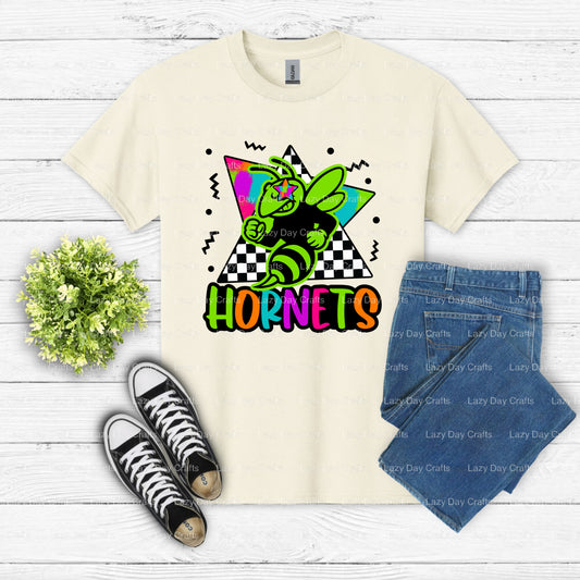 Dynamic Hornet Mascot – School Spirit DTF Transfer (view 1 of 2) – by Lazy Day Crafts – DTF Transfers – School Mascot, Rea...