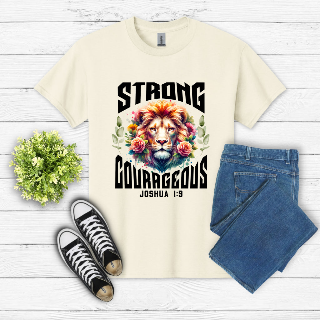 Strong Courageous – Christian DTF Transfer
