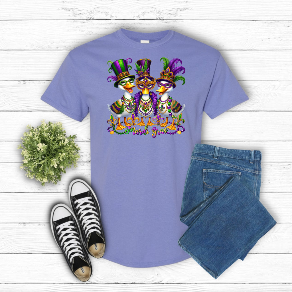 Mardi Gras Y'all Heart – Mardi Gras DTF Transfer