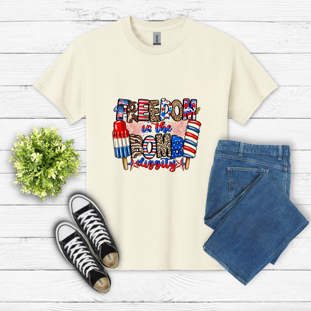 Freedom Is The Bomb Diggity – 4th of July DTF Transfer