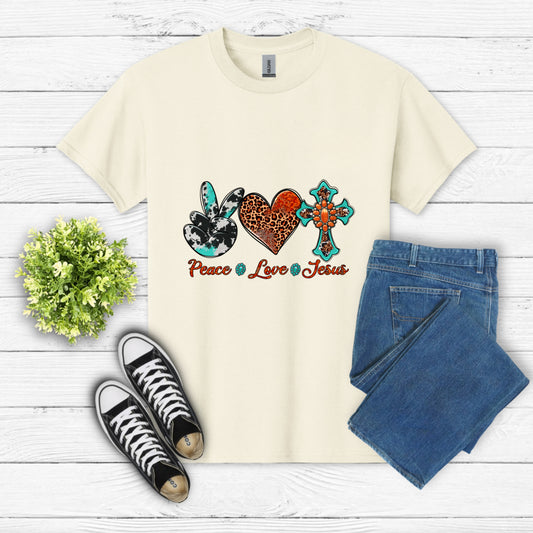 Peace Love Jesus – Christian DTF Transfer